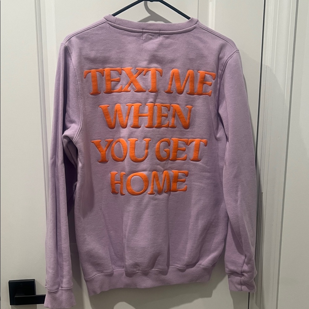 LONELY GHOST Lavender Crew Neck Sweater - Picture 3 of 3